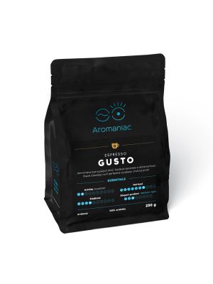 Aromaniac, Espresso Gusto, 100% arabika, őrölt kávé